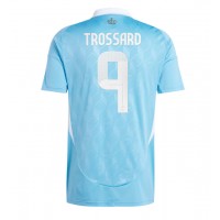 Camisa de Futebol Bélgica Leandro Trossard #9 Equipamento Secundário Europeu 2024 Manga Curta